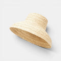 Chapeau Soleil Raffia Tressé Bord Évasé Femme La Boutique du Chapeau
