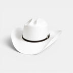 Chapeau Cowboy Feutre Calotte Haute Bandeau Cuir Unisexe La Boutique du Chapeau