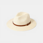 Chapeau Panama Paille Fedora Lanière Cuir Unisexe La Boutique du Chapeau