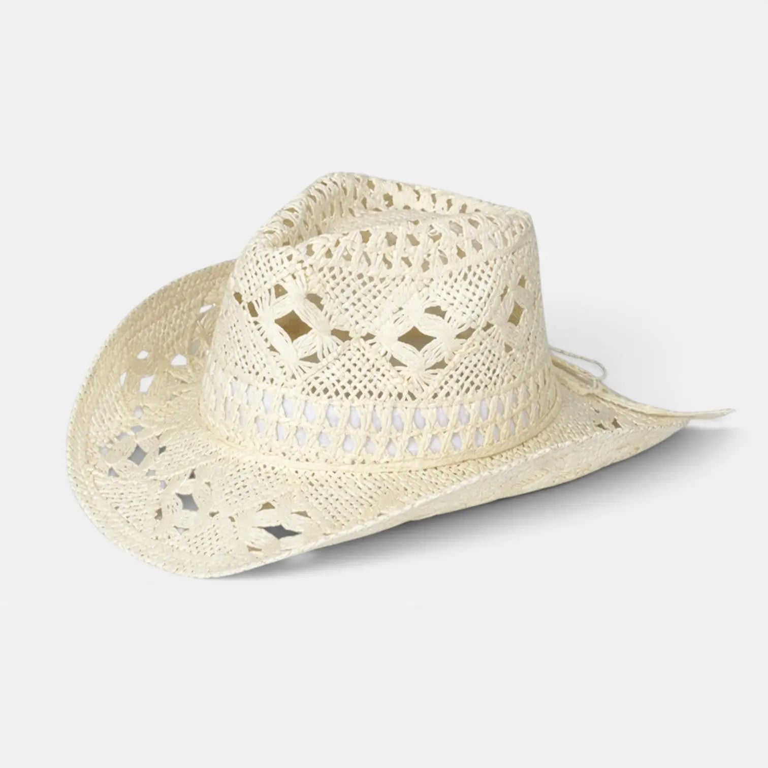 Chapeau Cowboy Paille Ajouré Femme