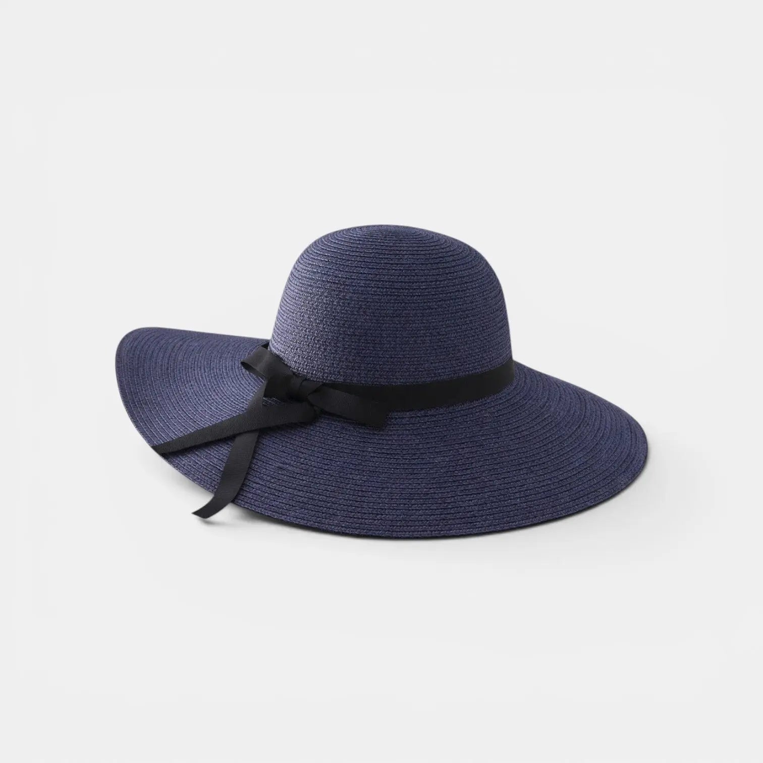 Chapeau Paille Bord Large Femme Ruban Noir La Boutique du Chapeau