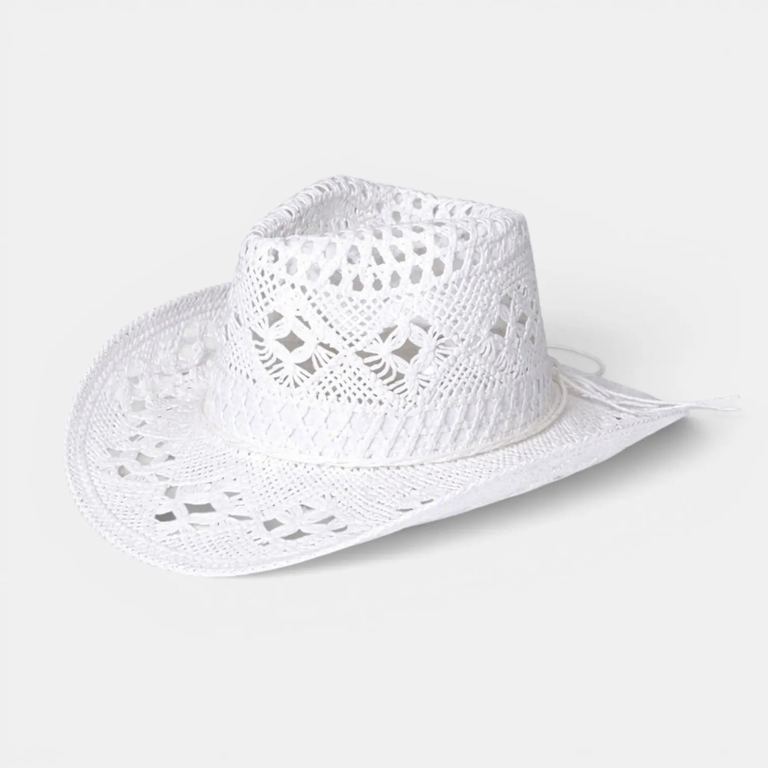 Chapeau Cowboy Paille Ajouré Femme
