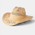 Chapeau Cowboy Paille Tressée Ajourée Bord Large Femme La Boutique du Chapeau