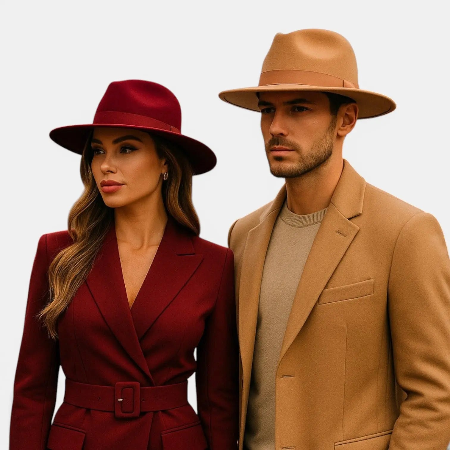 Chapeau Fedora Feutre Bord Large Rigide Bandeau Unisexe La Boutique du Chapeau