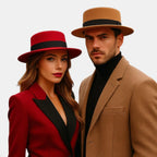 Chapeau Fedora Laine Bord Plat Unisexe La Boutique du Chapeau