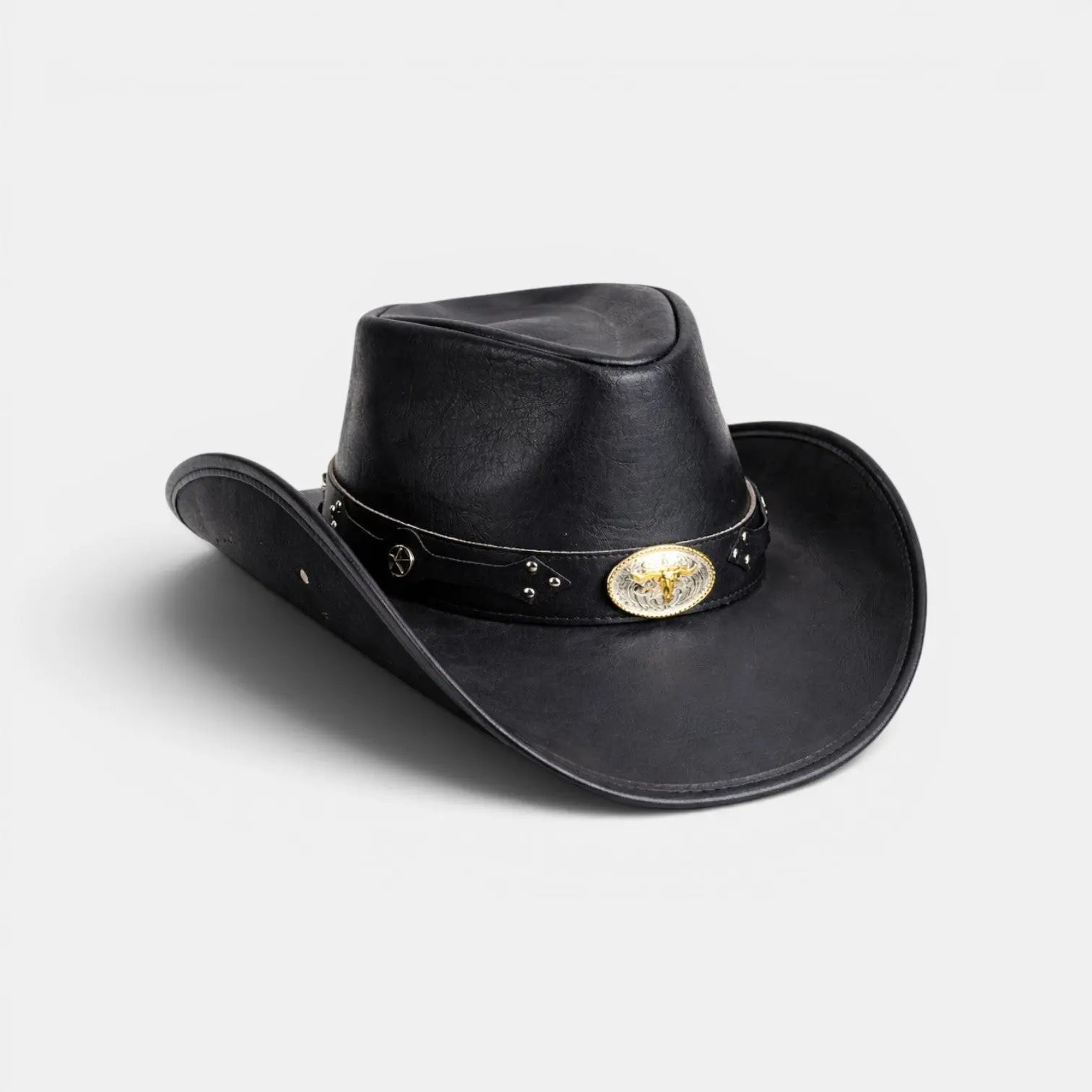 Chapeau Cowboy Cuir Véritable Motif Taureau Homme La Boutique du Chapeau