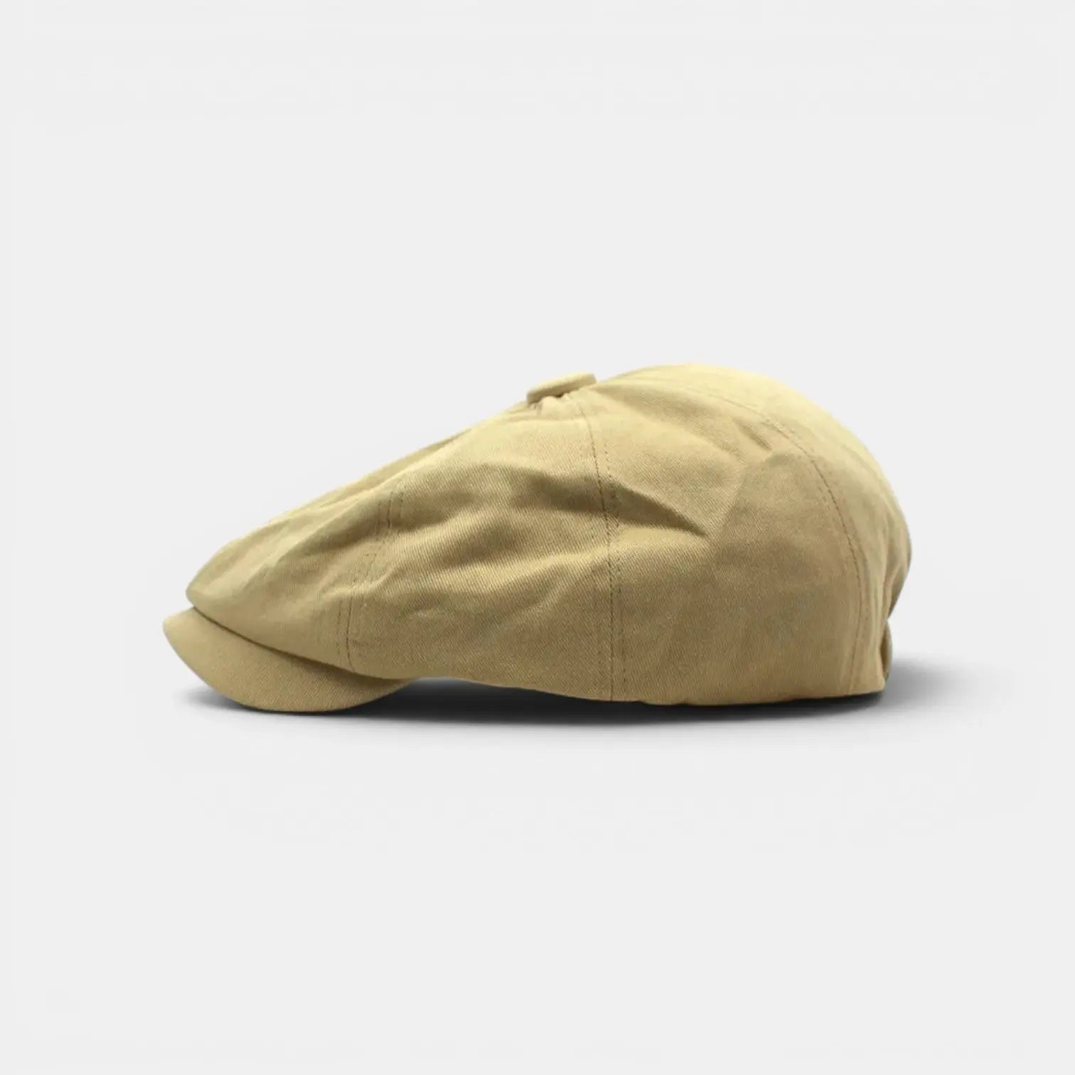 Casquette Gavroche Coton 8 Panneaux Structuré Beige Homme La Boutique du Chapeau