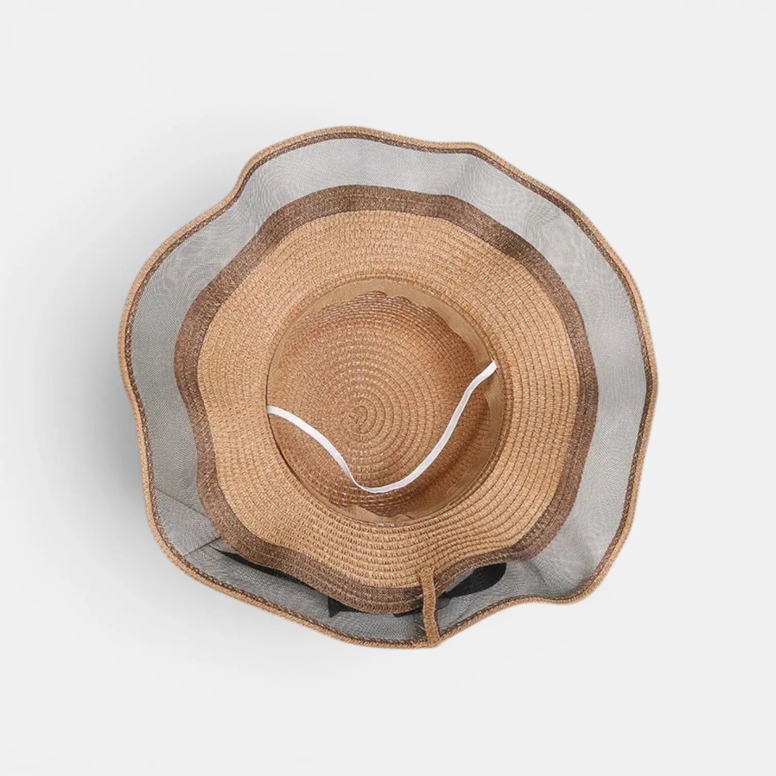 Chapeau Paille Bord Large Voilage Femme La Boutique du Chapeau