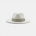 Chapeau Panama Paille Bord Large Unisexe Bandeau Rayé La Boutique du Chapeau