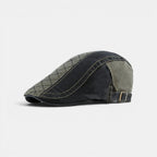 Béret Gavroche Coton Bicolore Surpiqûres Homme La Boutique du Chapeau