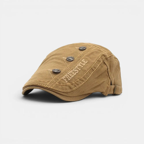 Béret Gavroche Coton Broderie Réglable Homme La Boutique du Chapeau