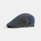 Béret Gavroche Coton Bicolore Surpiqûres Homme La Boutique du Chapeau