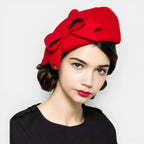 Béret Laine Noeud Femme La Boutique du Chapeau
