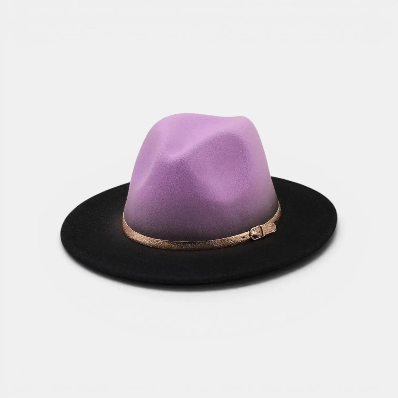 Chapeau Fedora Feutre Bicolore Bord Large La Boutique du Chapeau