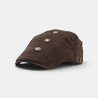 Béret Gavroche Coton Broderie Réglable Homme La Boutique du Chapeau