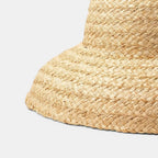 Chapeau Soleil Raffia Tressé Bord Évasé Femme La Boutique du Chapeau