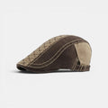 Béret Gavroche Coton Bicolore Surpiqûres Homme La Boutique du Chapeau