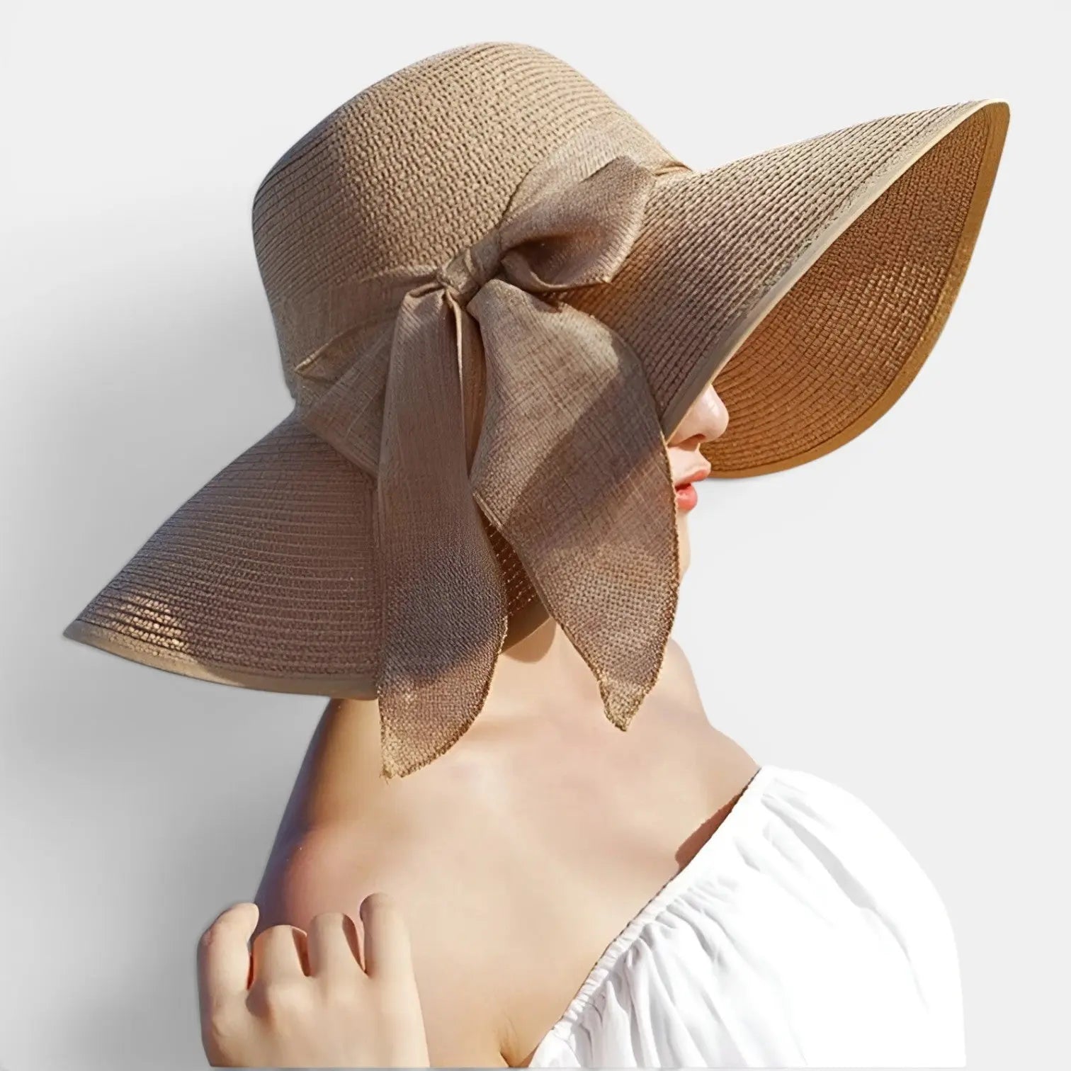 Chapeau Paille Bord Large Nœud Femme La Boutique du Chapeau