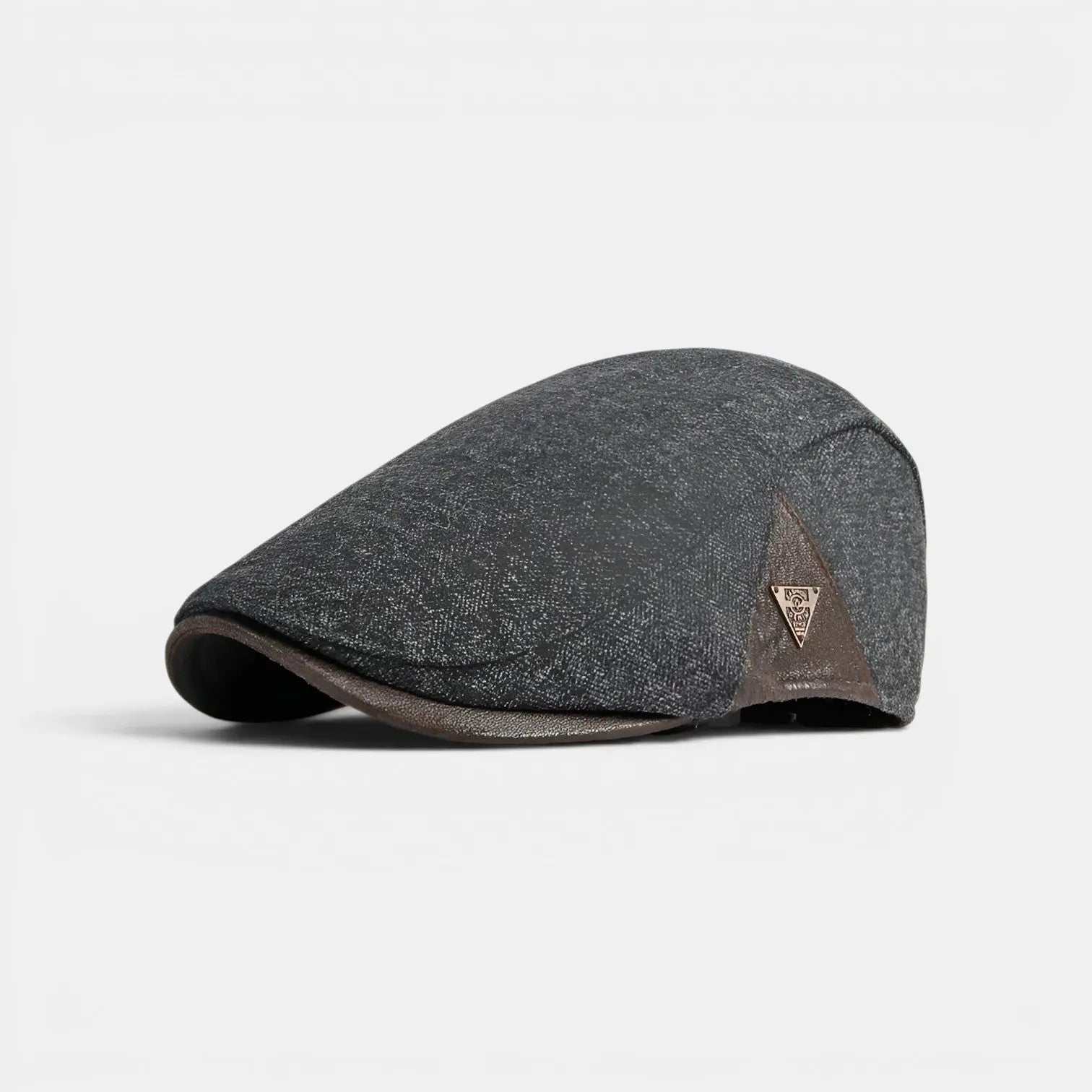 Casquette Gavroche Rétro Patch Cuir Homme La Boutique du Chapeau