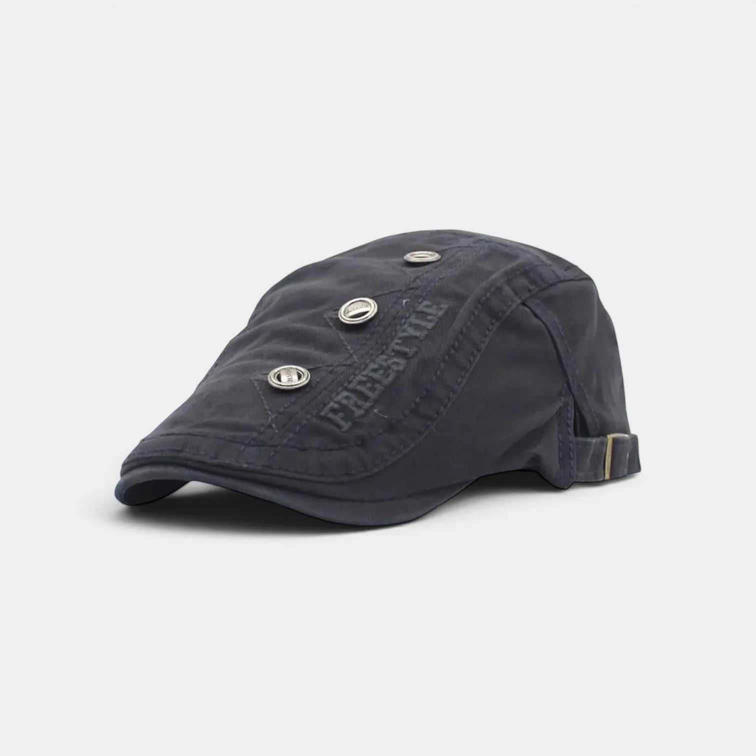 Béret Gavroche Coton Broderie Réglable Homme La Boutique du Chapeau