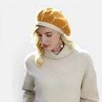 Béret Laine Rayures Contrastantes Femme La Boutique du Chapeau
