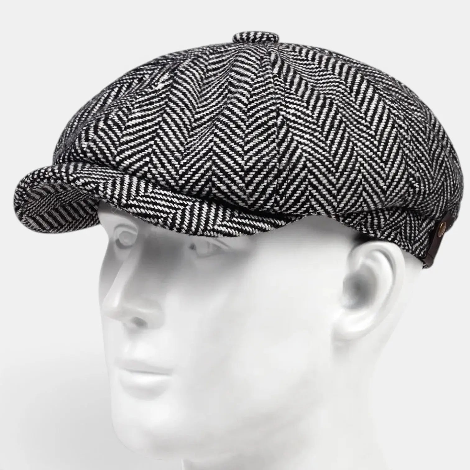 Casquette Gavroche Tweed Chevron Homme La Boutique du Chapeau