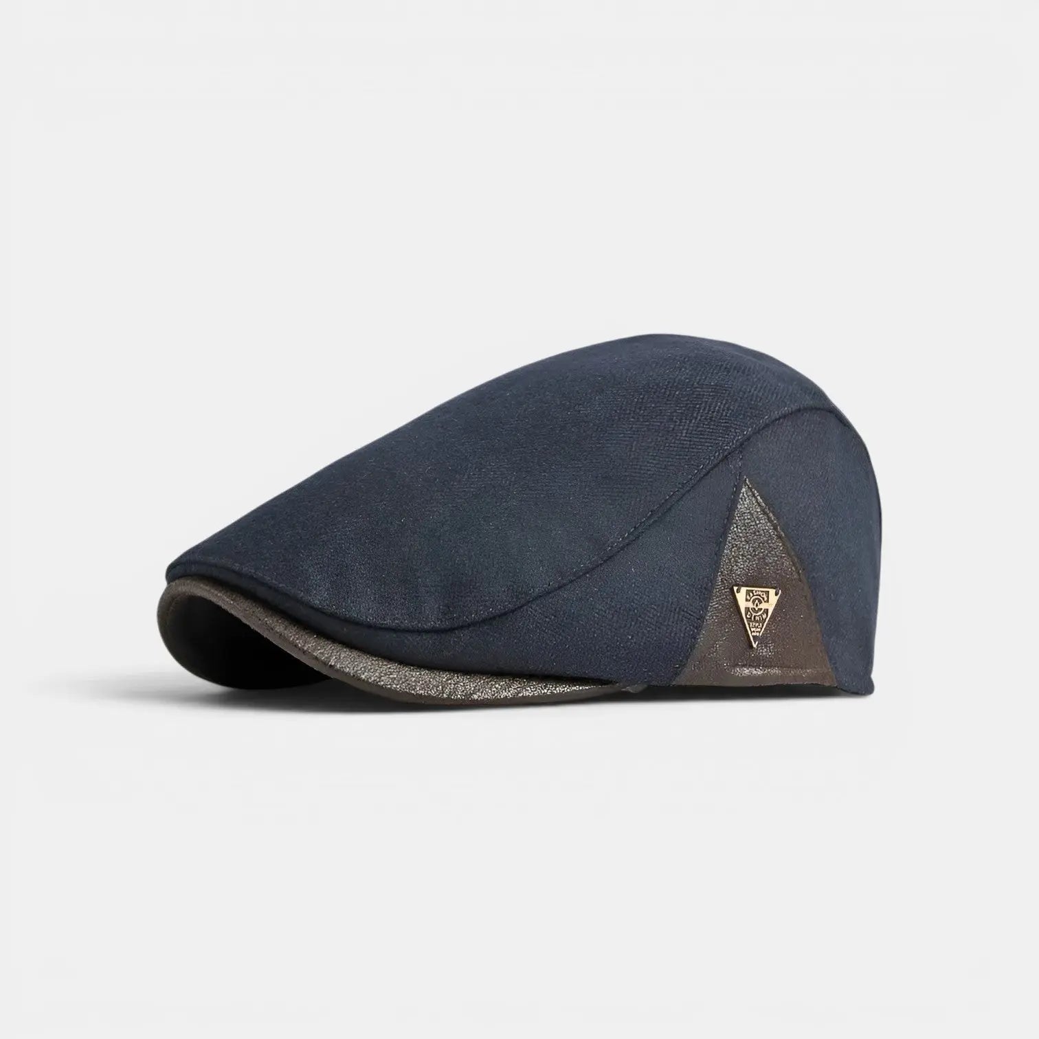 Casquette Gavroche Rétro Patch Cuir Homme La Boutique du Chapeau