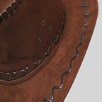 Chapeau Cowboy Suédine Brodé Unisexe La Boutique du Chapeau