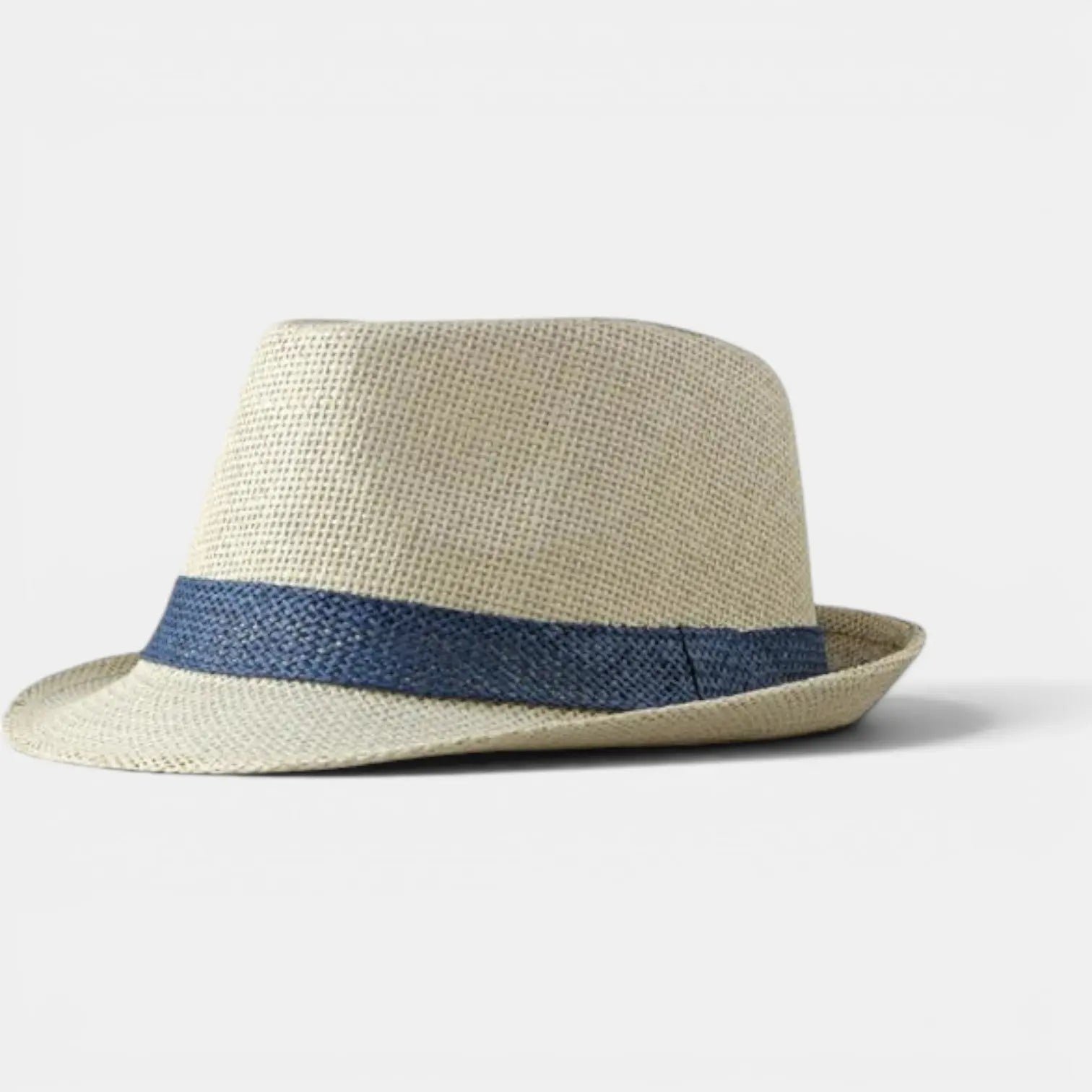 Chapeau Paille Fedora Bande Contrastante Unisexe La Boutique du Chapeau
