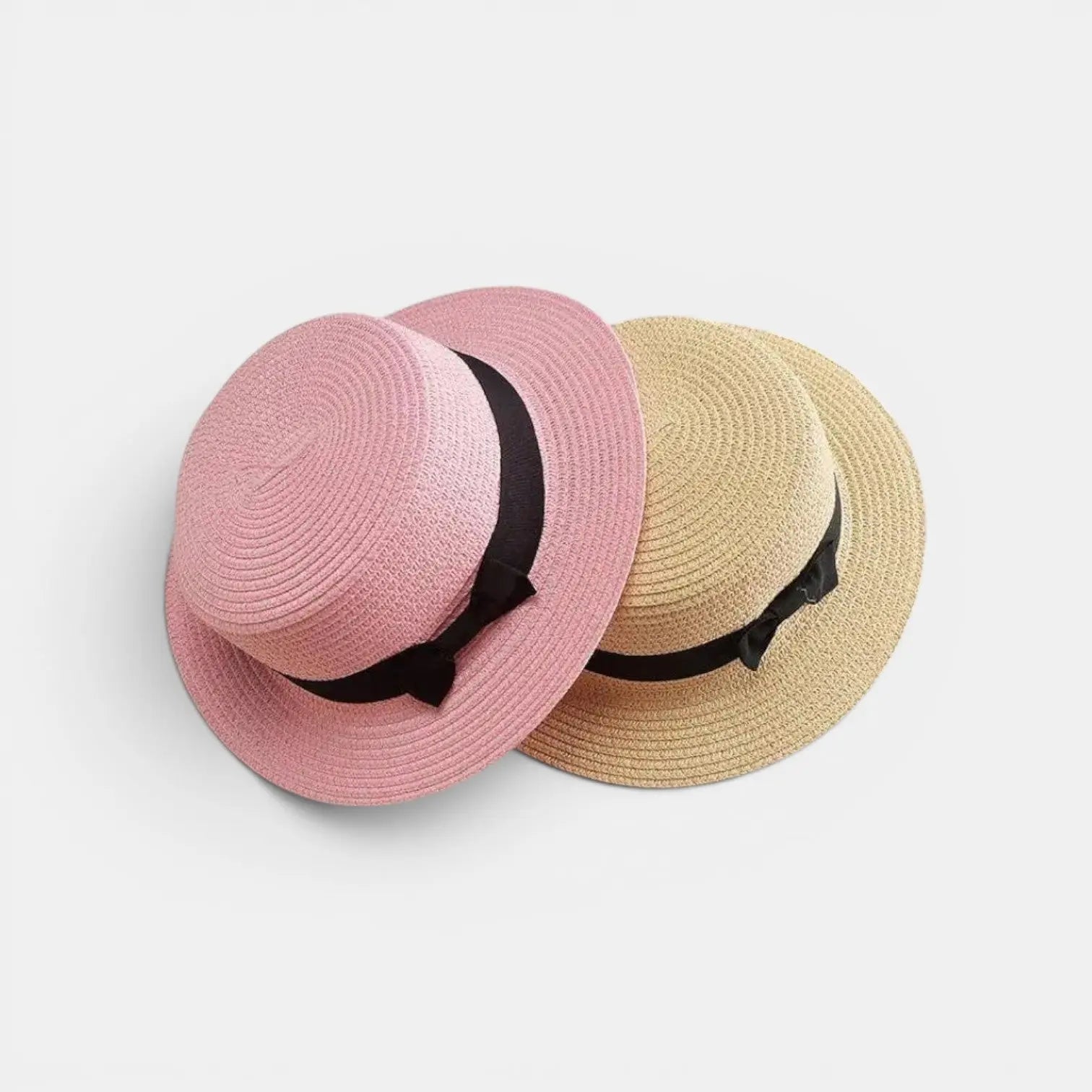 Chapeau Panama Paille Bord Large Nœud Femme