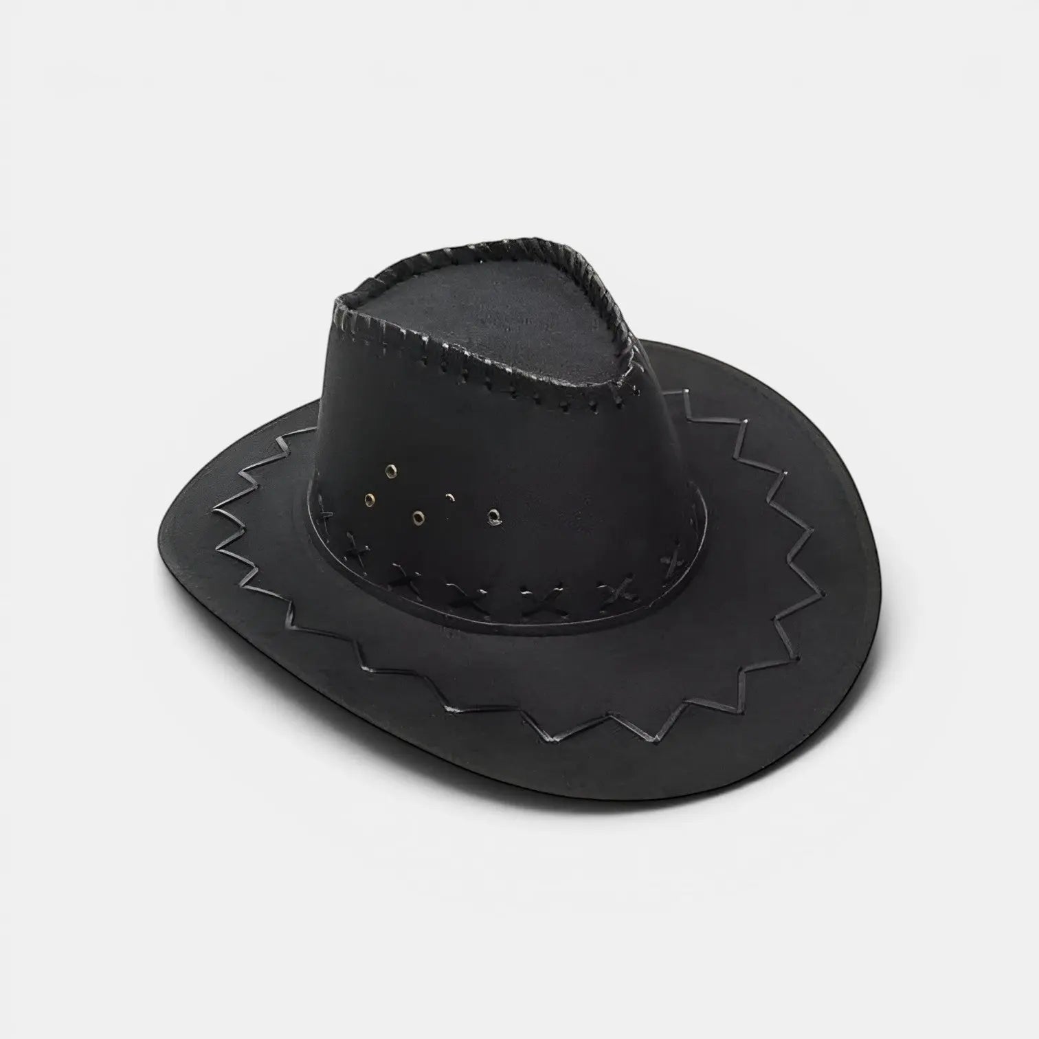Chapeau Cowboy Suédine Brodé Unisexe