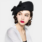 Béret Laine Noeud Femme La Boutique du Chapeau