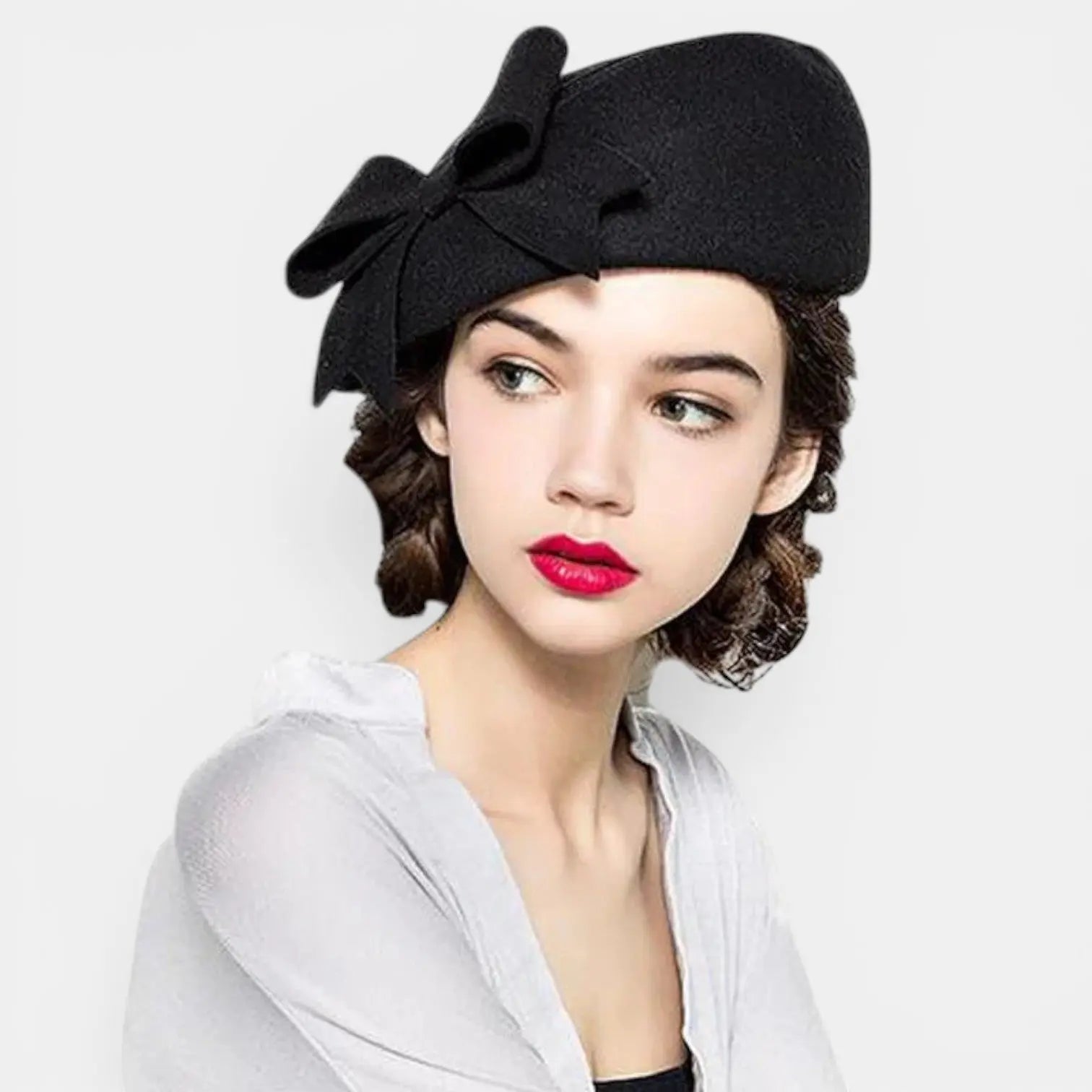 Béret Laine Noeud Femme La Boutique du Chapeau
