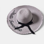 Chapeau Paille Bord Large Pliable Femme Hello Sunshine La Boutique du Chapeau