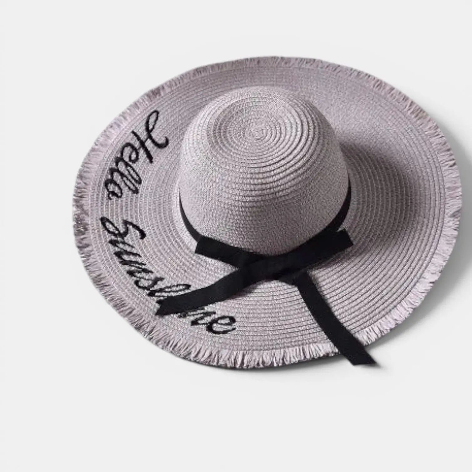 Chapeau Paille Bord Large Pliable Femme Hello Sunshine