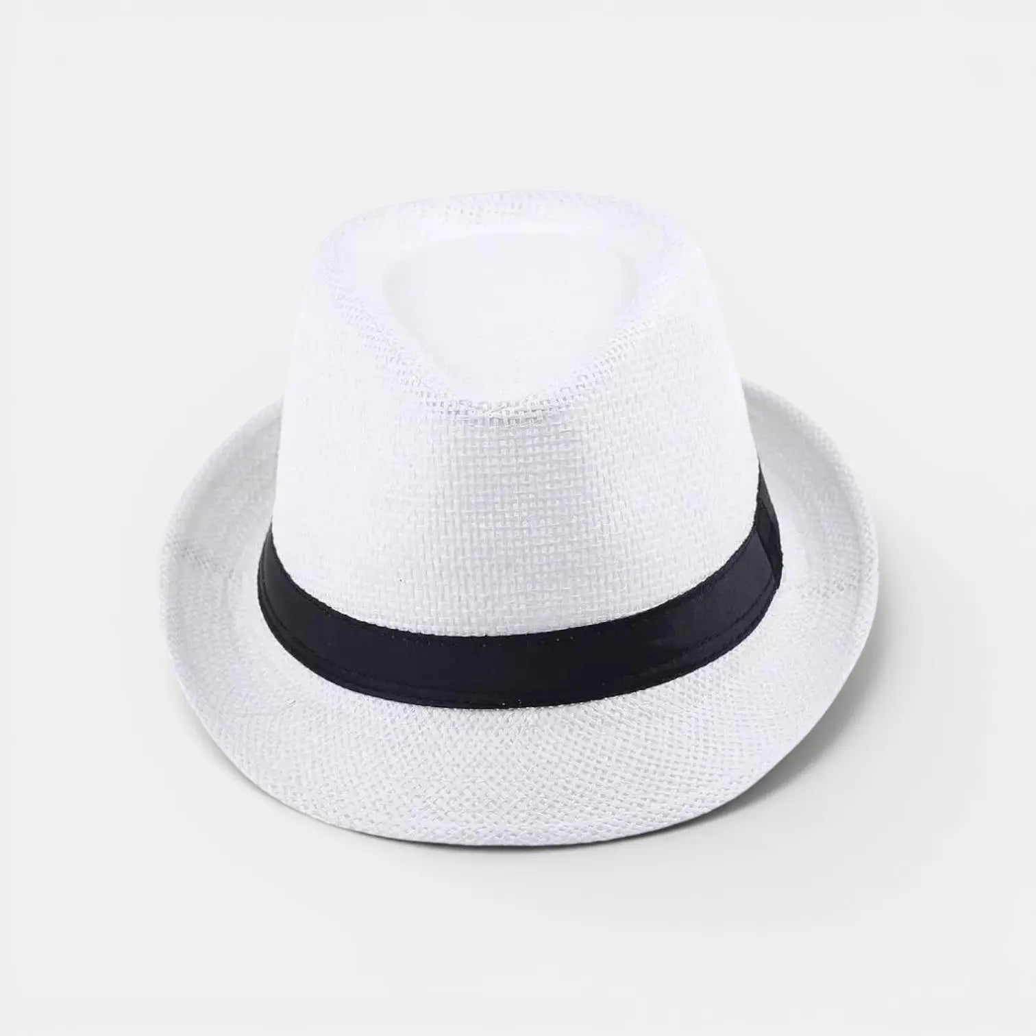 Chapeau Panama Paille Tressée Fedora Unisexe