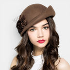 Béret Laine Fleur Femme La Boutique du Chapeau