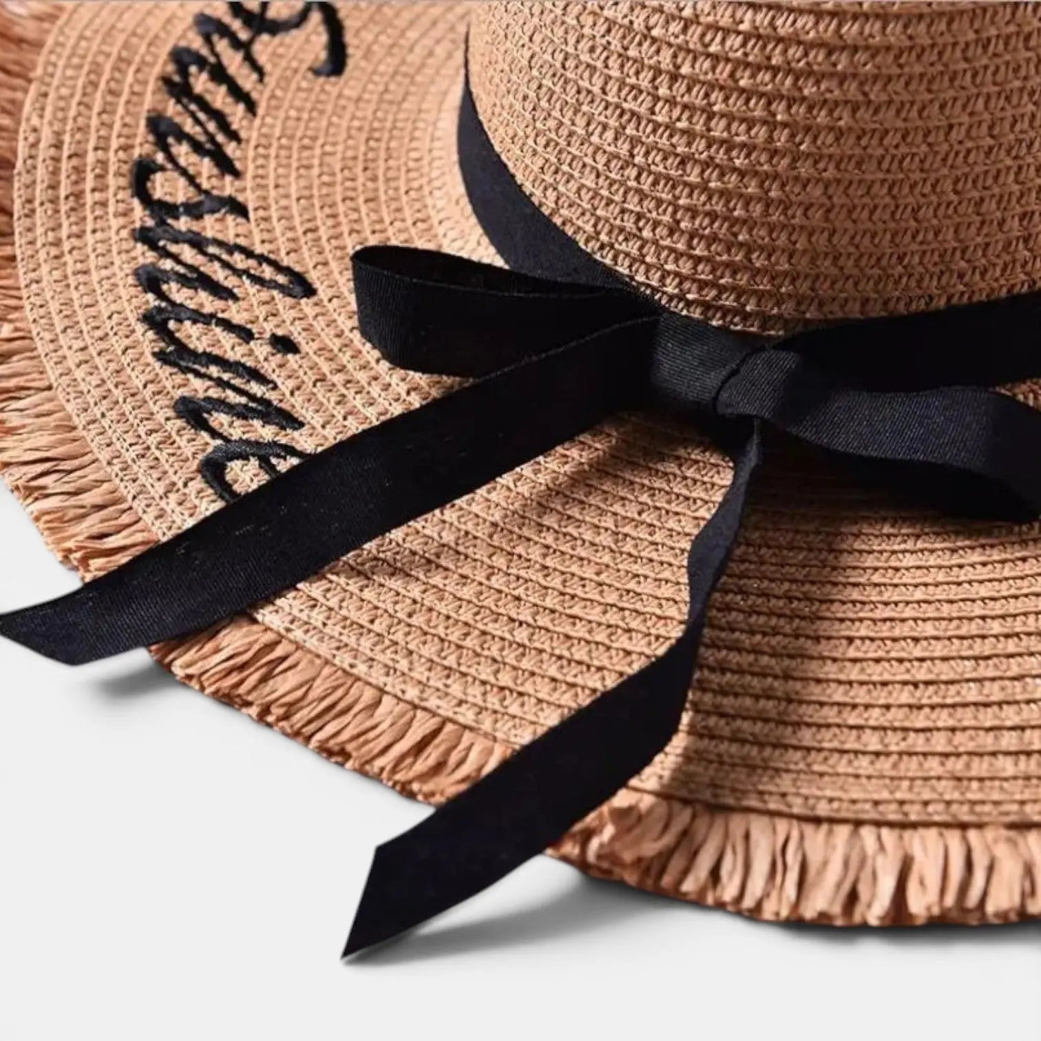 Chapeau Paille Bord Large Pliable Femme Hello Sunshine