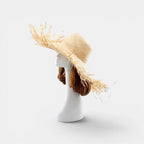 Chapeau Paille Bord Large Franges Femme La Boutique du Chapeau