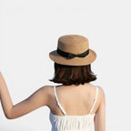 Chapeau Panama Paille Bord Large Nœud Femme La Boutique du Chapeau
