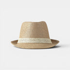 Chapeau Paille Fedora Bande Contrastante Unisexe La Boutique du Chapeau