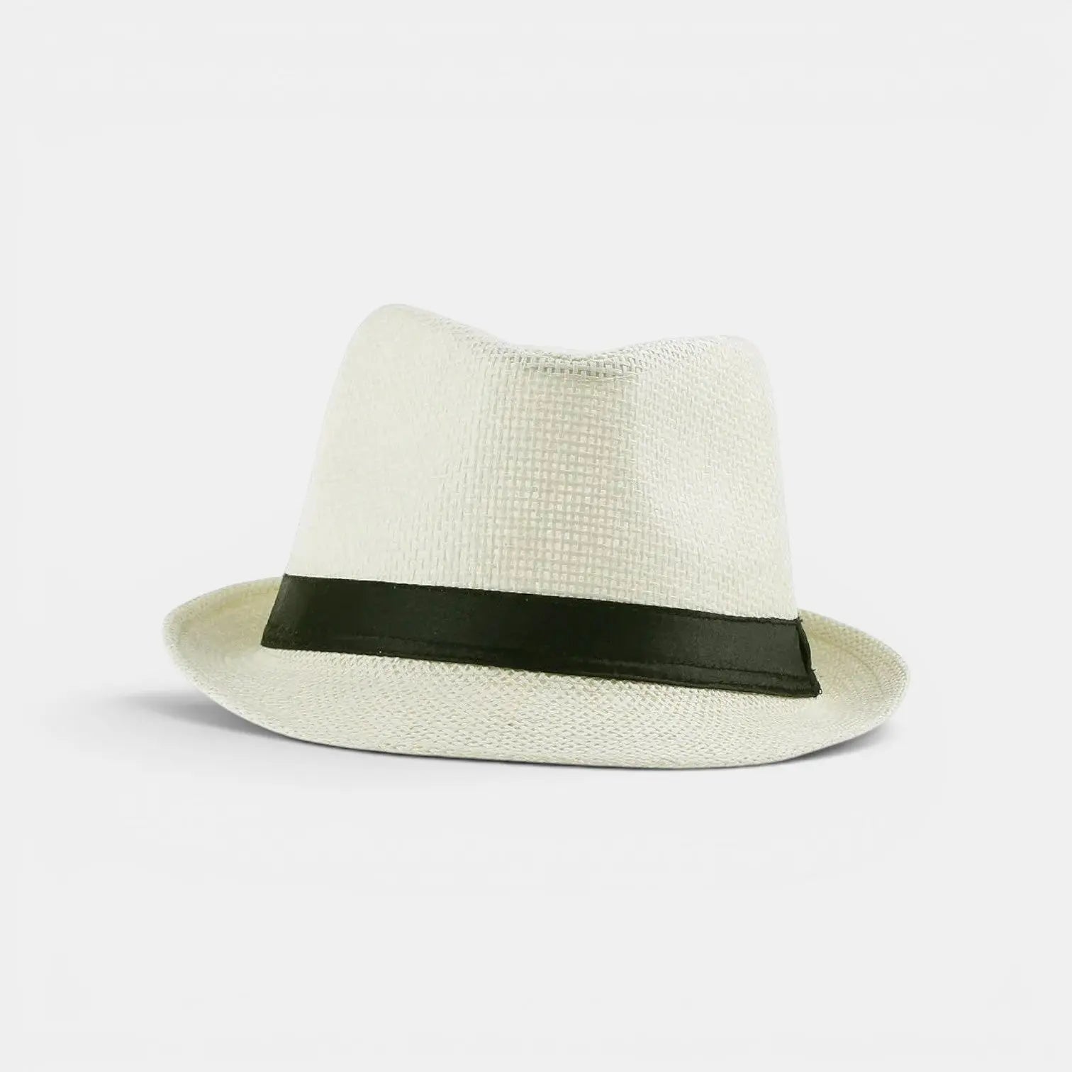 Chapeau Panama Paille Tressée Fedora Unisexe