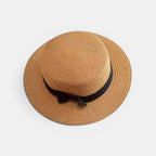 Chapeau Panama Paille Bord Large Nœud Femme La Boutique du Chapeau