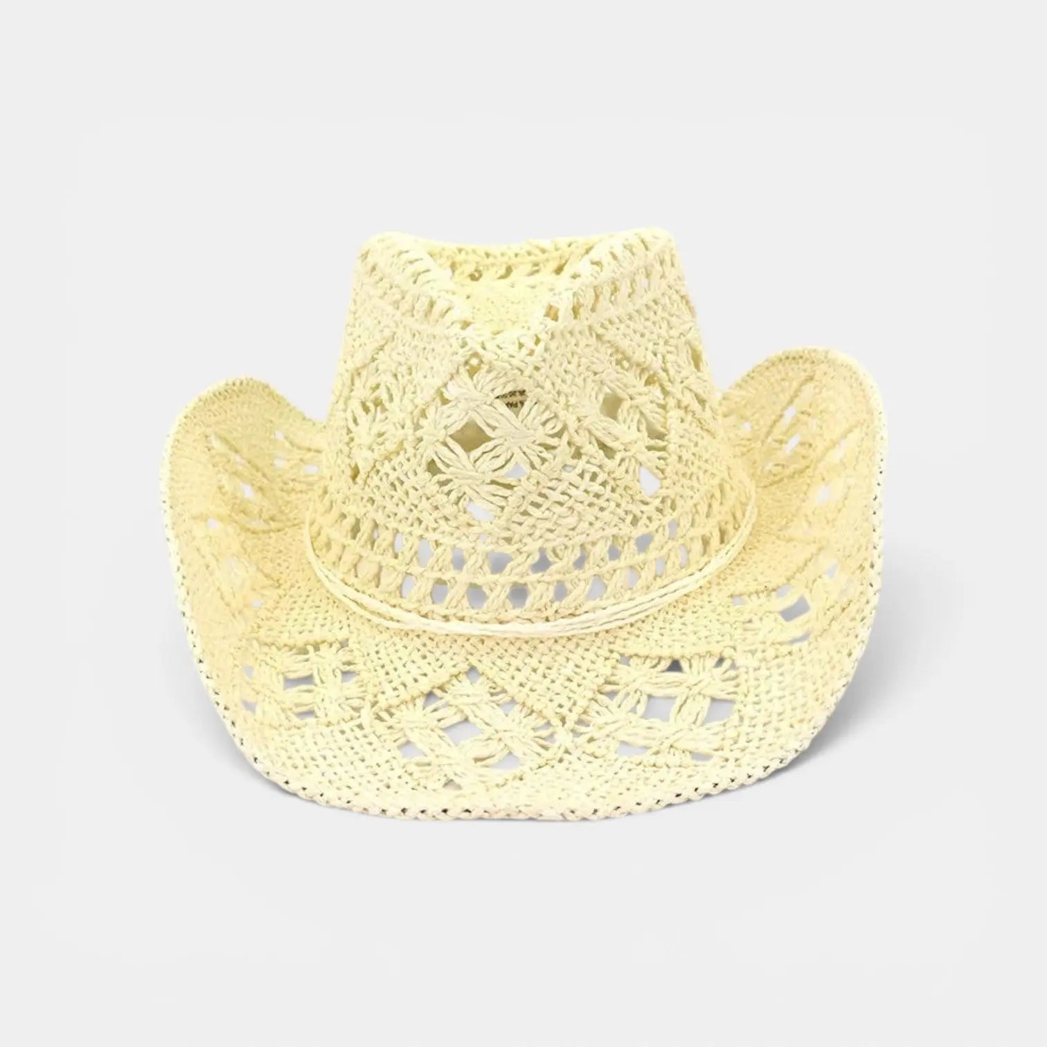 Chapeau Cowboy Paille Ajouré Femme La Boutique du Chapeau
