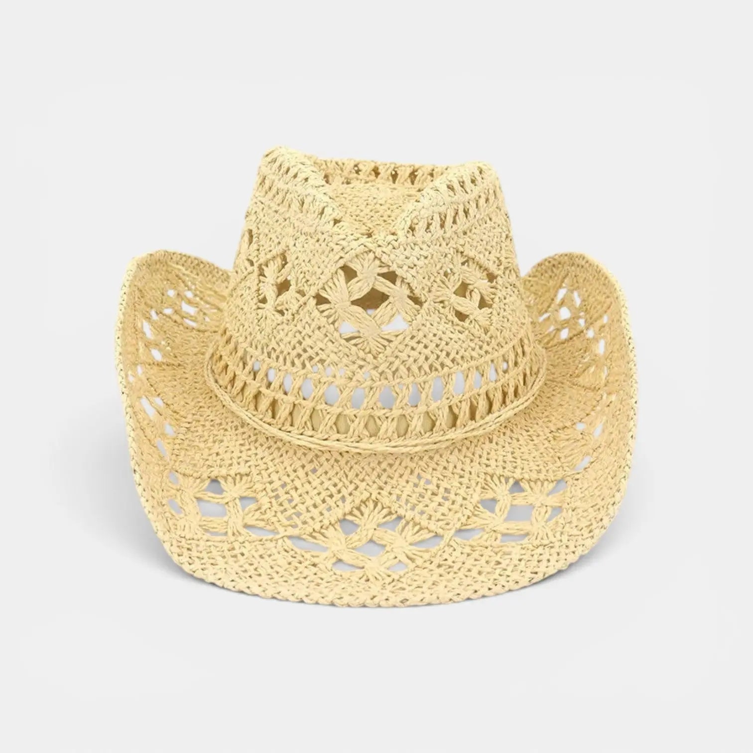 Chapeau Cowboy Paille Ajouré Femme La Boutique du Chapeau