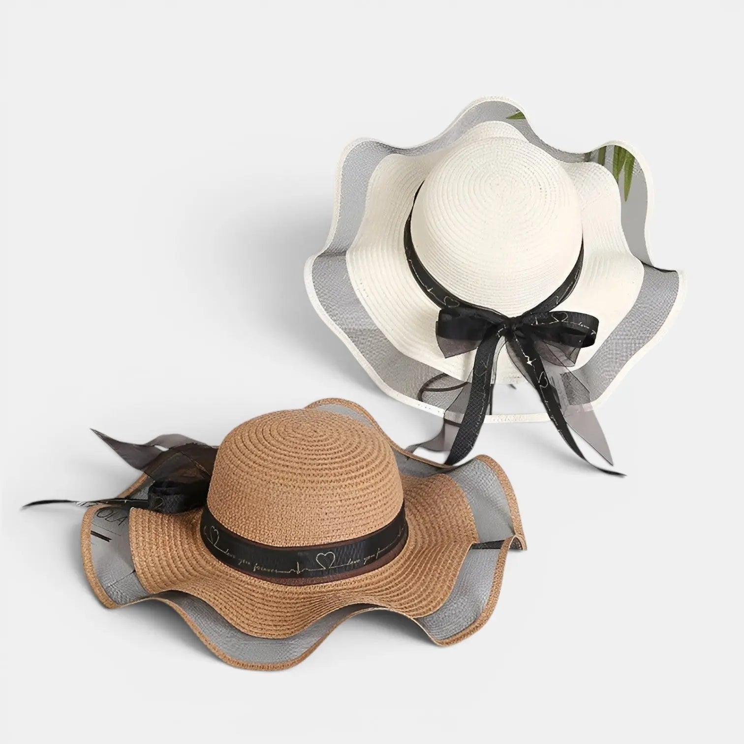 Chapeau Paille Bord Large Voilage Femme La Boutique du Chapeau