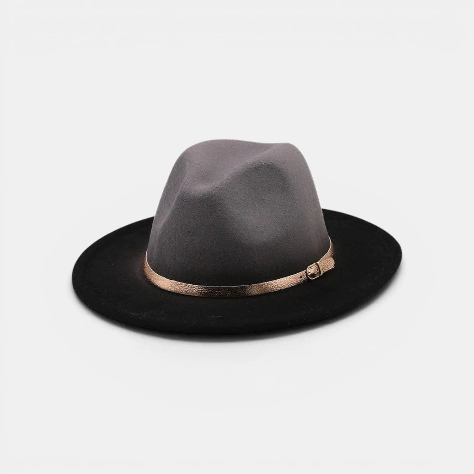 Chapeau Fedora Feutre Bicolore Bord Large La Boutique du Chapeau