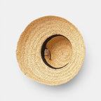 Chapeau Soleil Raffia Tressé Bord Évasé Femme La Boutique du Chapeau