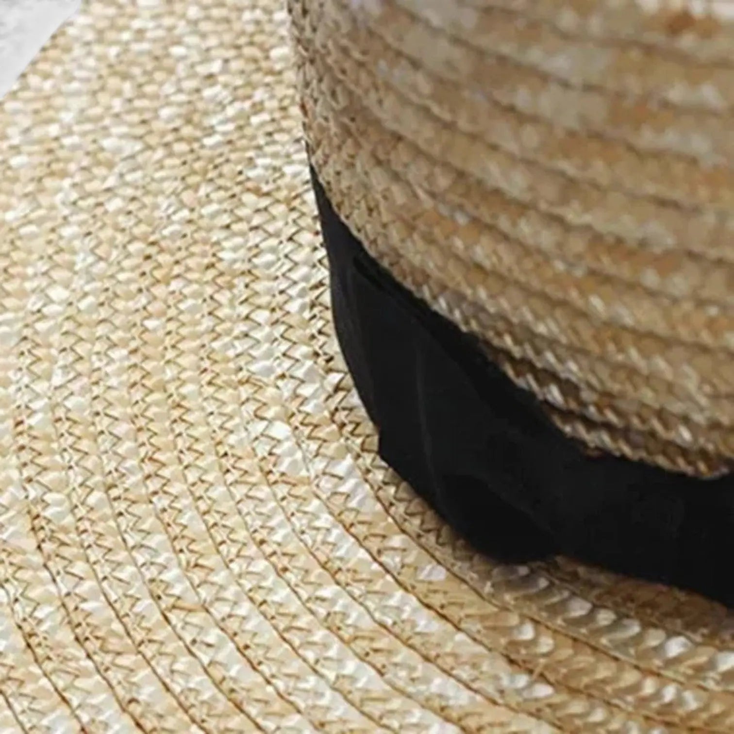 Chapeau Canotier Paille Bord Large Femme