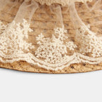 Chapeau Paille Tressée Ajourée Bord Large Dentelle Femme La Boutique du Chapeau